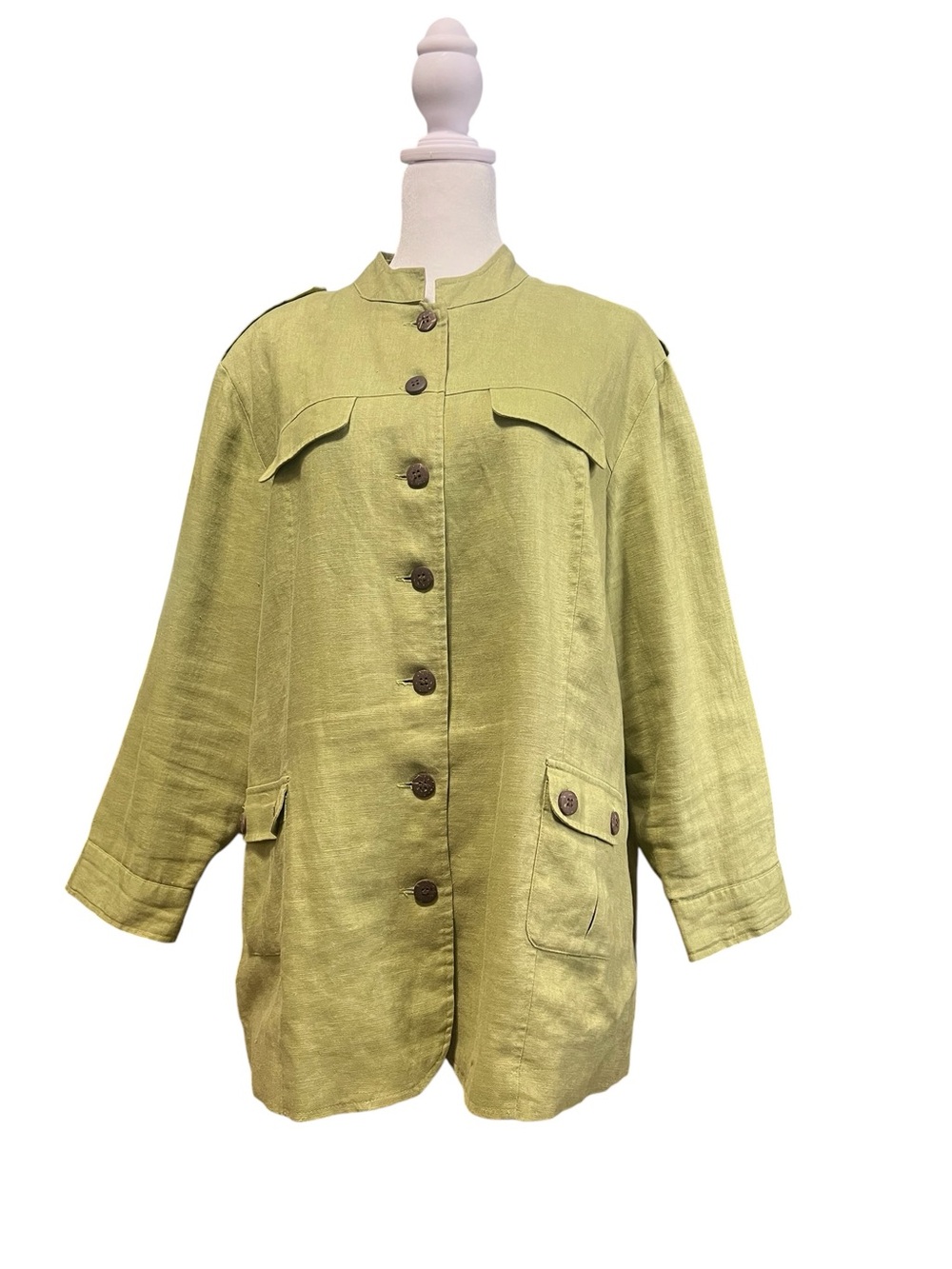 Bridgewater Studio Linen Button-Front Jacket